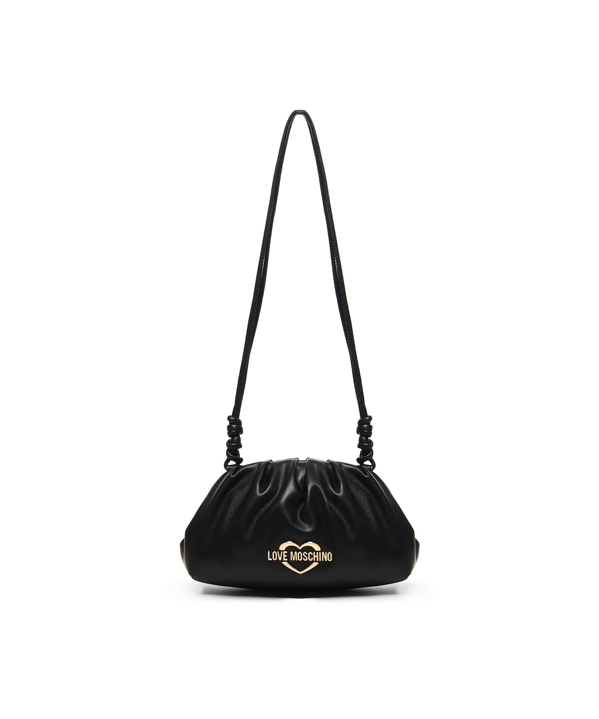 Borsa a tracolla in pelle<BR/> JC4286PP0MKK0 000 LOVE MOSCHINO 