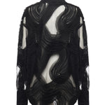 Camicia in tulle ricamato 79AAL644 JR008899 GENNY 
