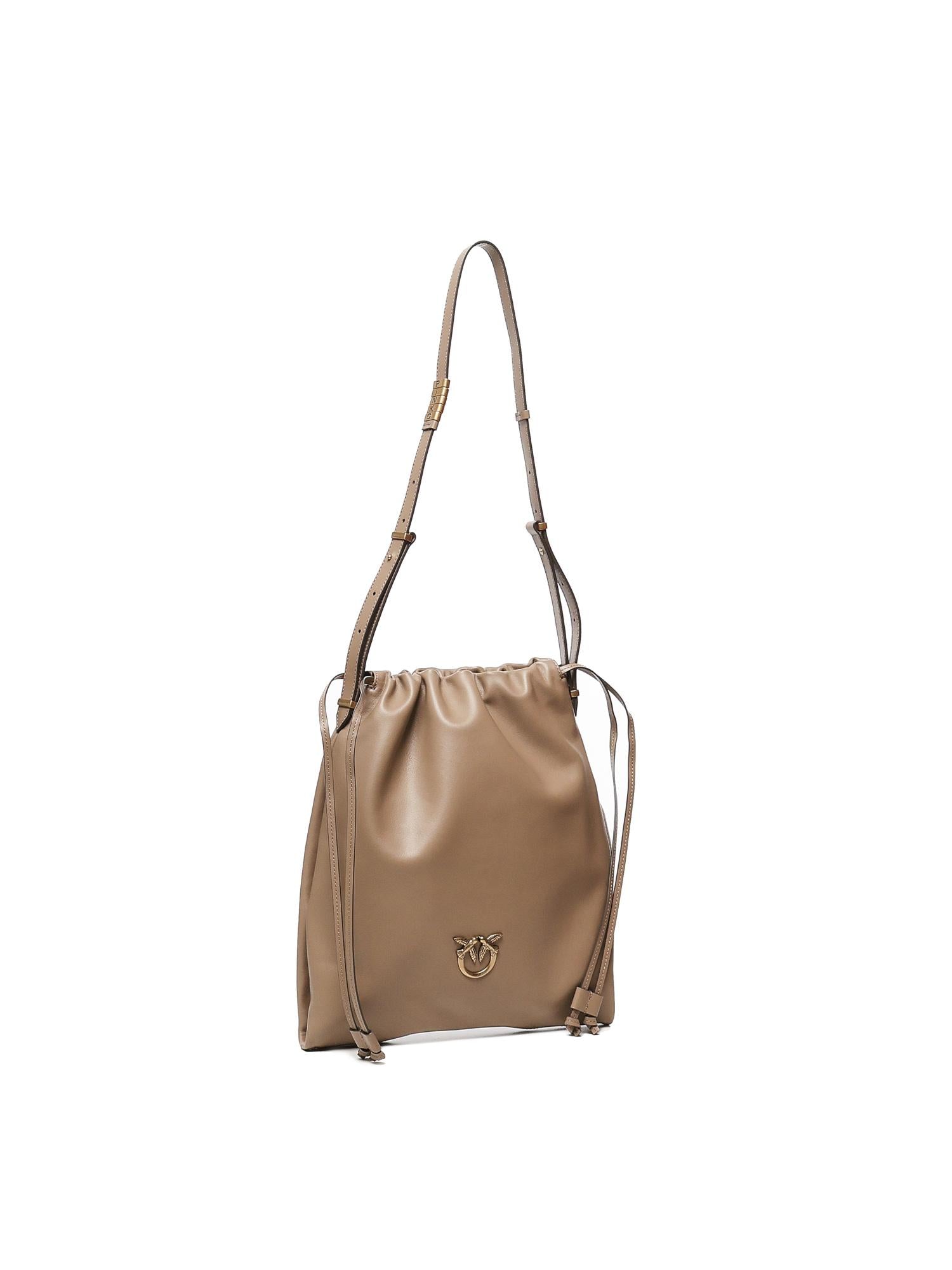 Borsa a spalla con logo 104359 A0QOD01Q PINKO 