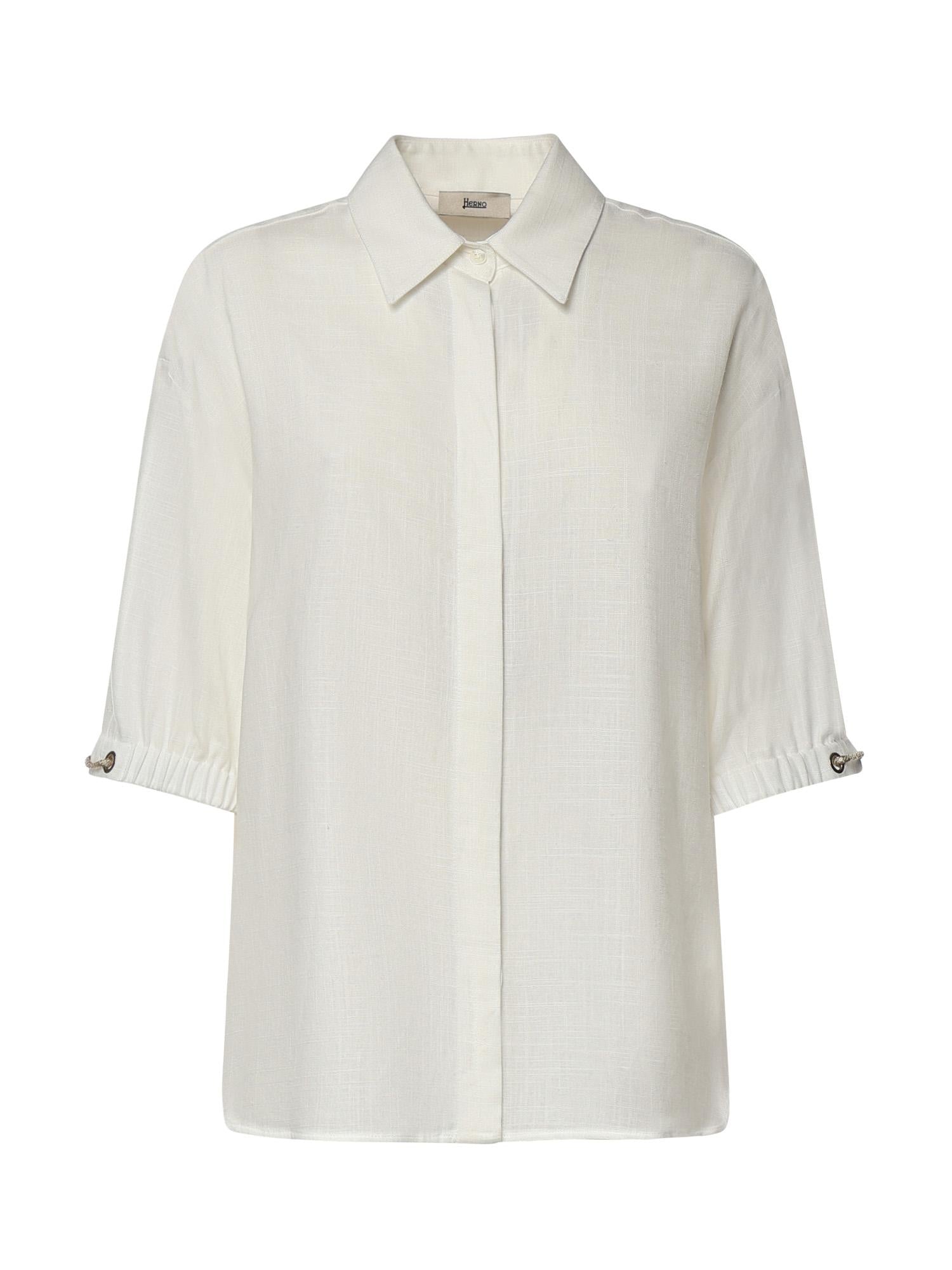 Camicia in linen blend CM000046D 126891000 HERNO 