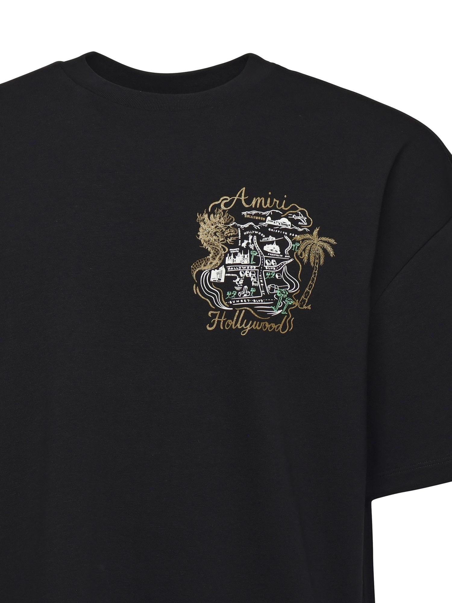 t-shirt oversize Hollywood in cotone AMJYTE1237 001 AMIRI 