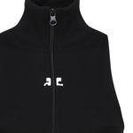 Gilet a coste con logo a contrasto di colore frontale 124JVE072JS0091 -9999 COURREGES 