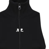 Gilet a coste con logo a contrasto di colore frontale 124JVE072JS0091 -9999 COURREGES 