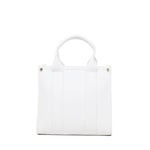 Borsa tote con ricamo 73BS7HD02 ECHO 73 BIANCO V° 73 