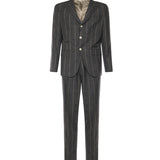 Abito monopetto gessato M75ABUD01TES0M091 22 ELEVENTY 