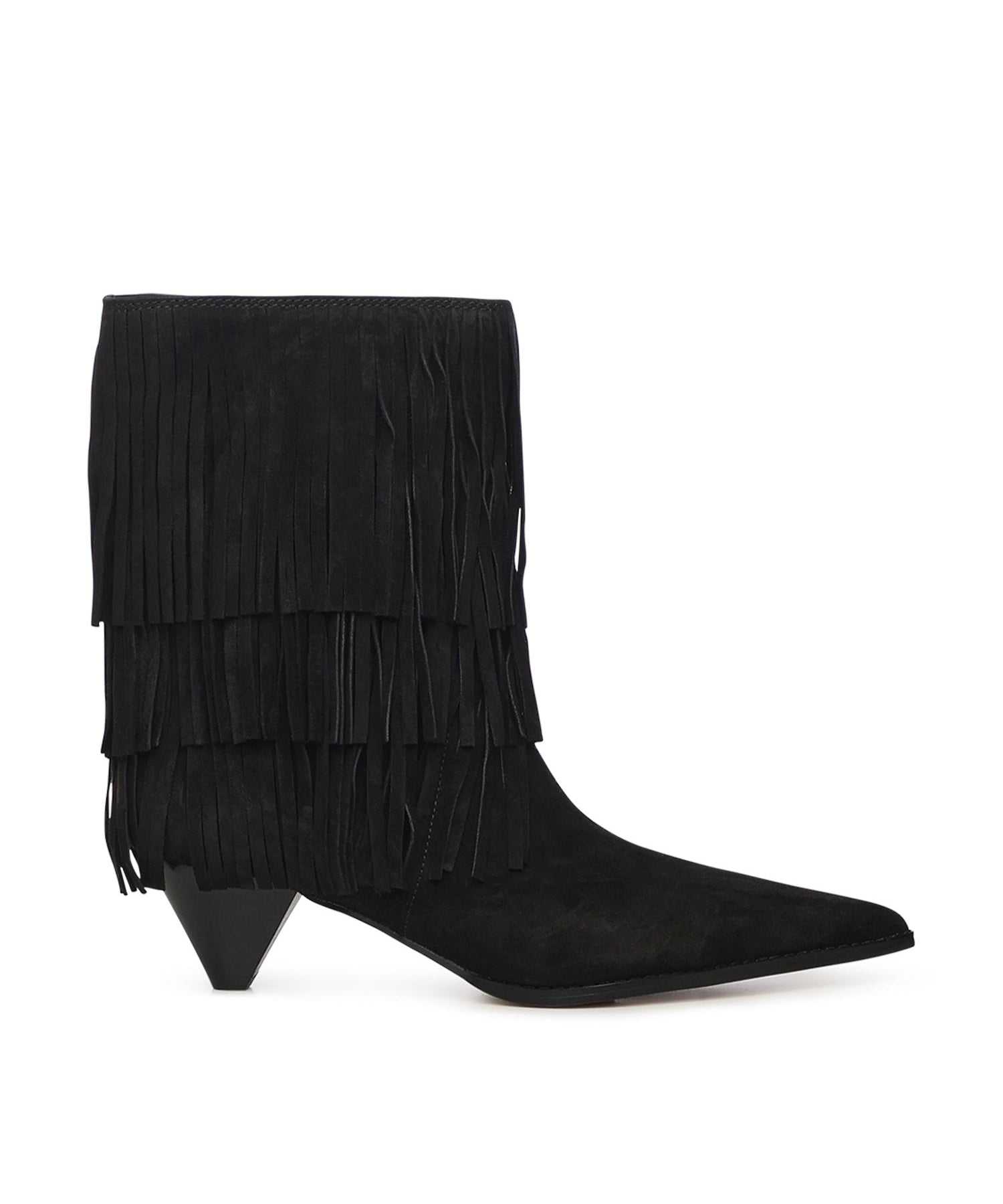Stivale Jayla in pelle scamosciata con frange 40F5JYME5S 001 MICHAEL MICHAEL KORS 