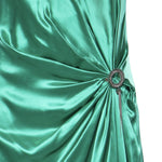 Abito lungo con nappina gioiello Circle Strass 80AAO447 N0695162 GENNY 
