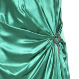 Abito lungo con nappina gioiello Circle Strass 80AAO447 N0695162 GENNY 