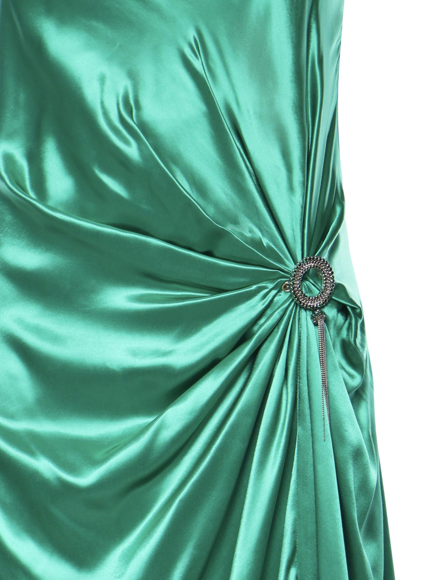 Abito lungo con nappina gioiello Circle Strass 80AAO447 N0695162 GENNY 