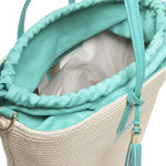 Borsa Tote Inge 73BS8VL01 INGEOFF WHITE/SMERALDO V° 73 