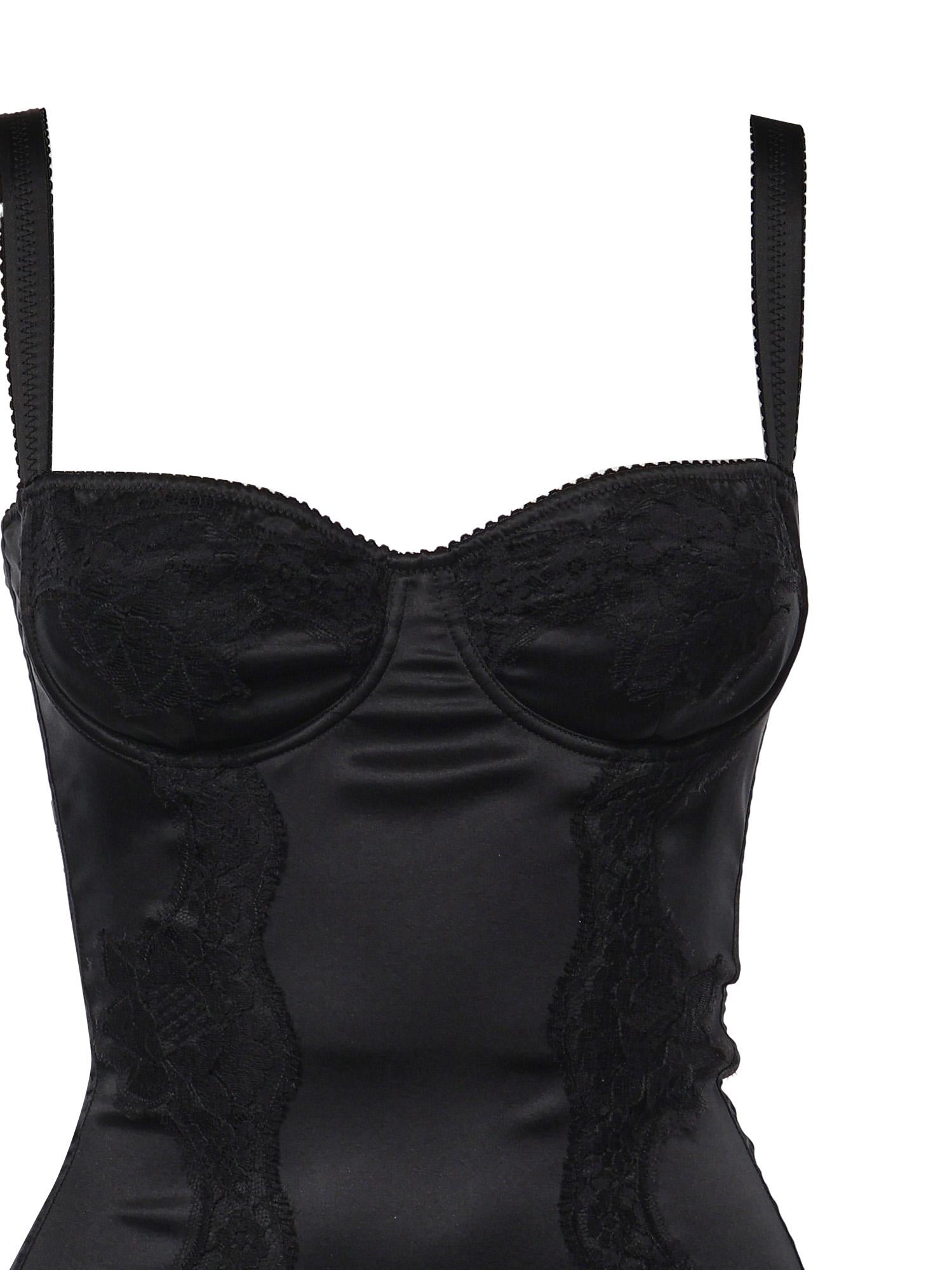 Body intimo a balconcino in seta con pizzo O9A05T ONO13N0000 DOLCE & GABBANA 