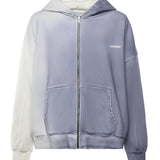 Felpa in cotone con logo SW006001 BLU BONSAI 