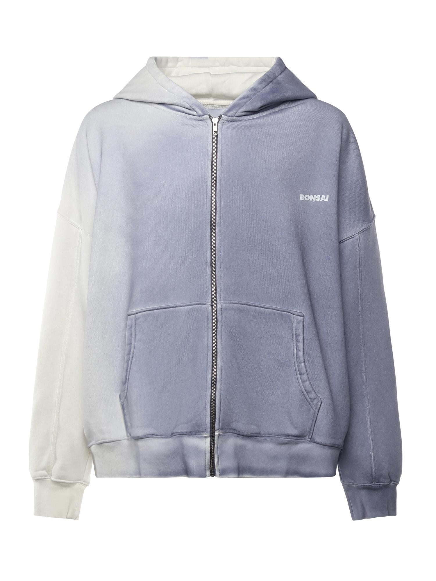 Felpa in cotone con logo SW006001 BLU BONSAI 