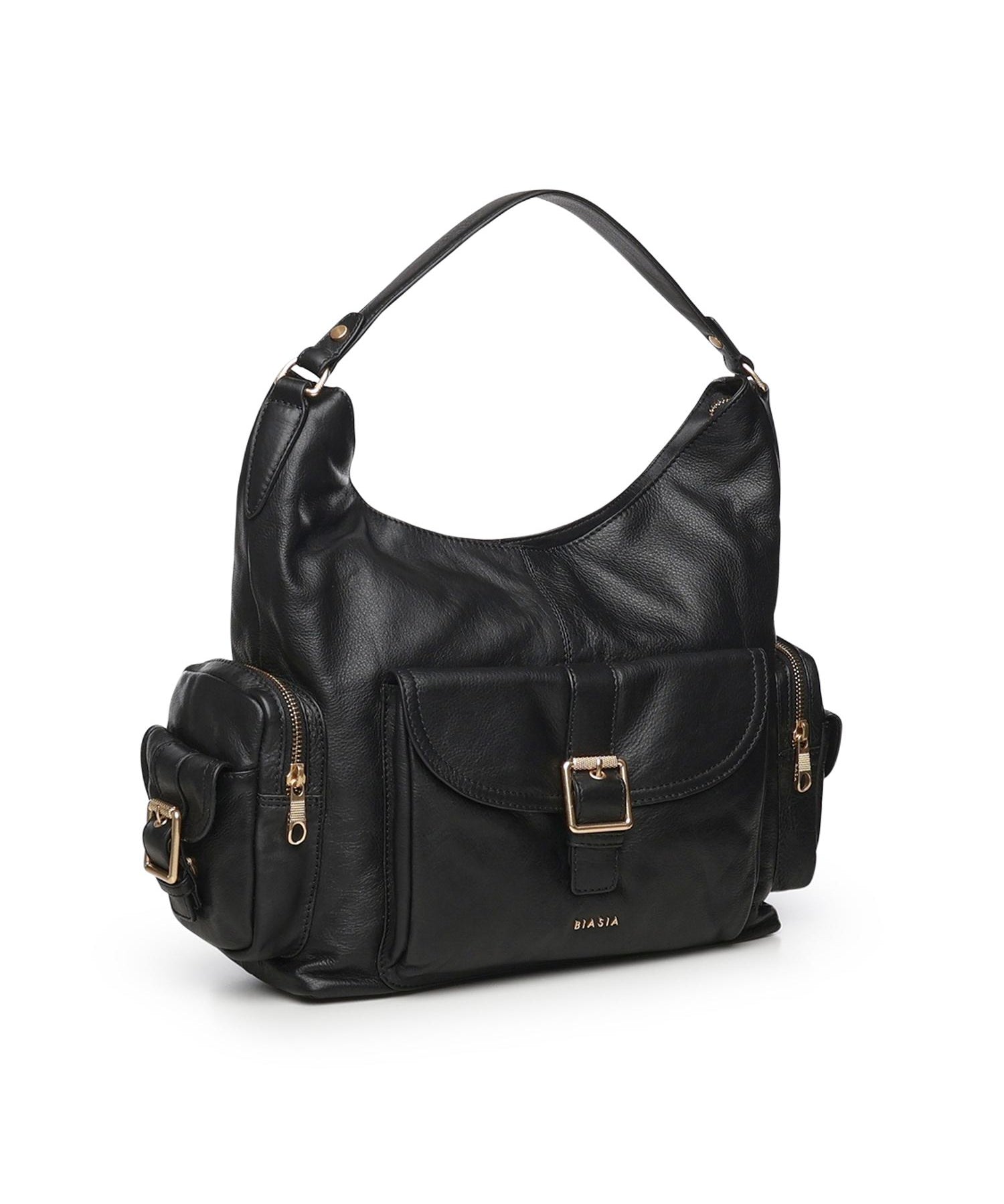 Borsa a spalla Factor in pelle BIBP9EC03 NERO BIASIA 