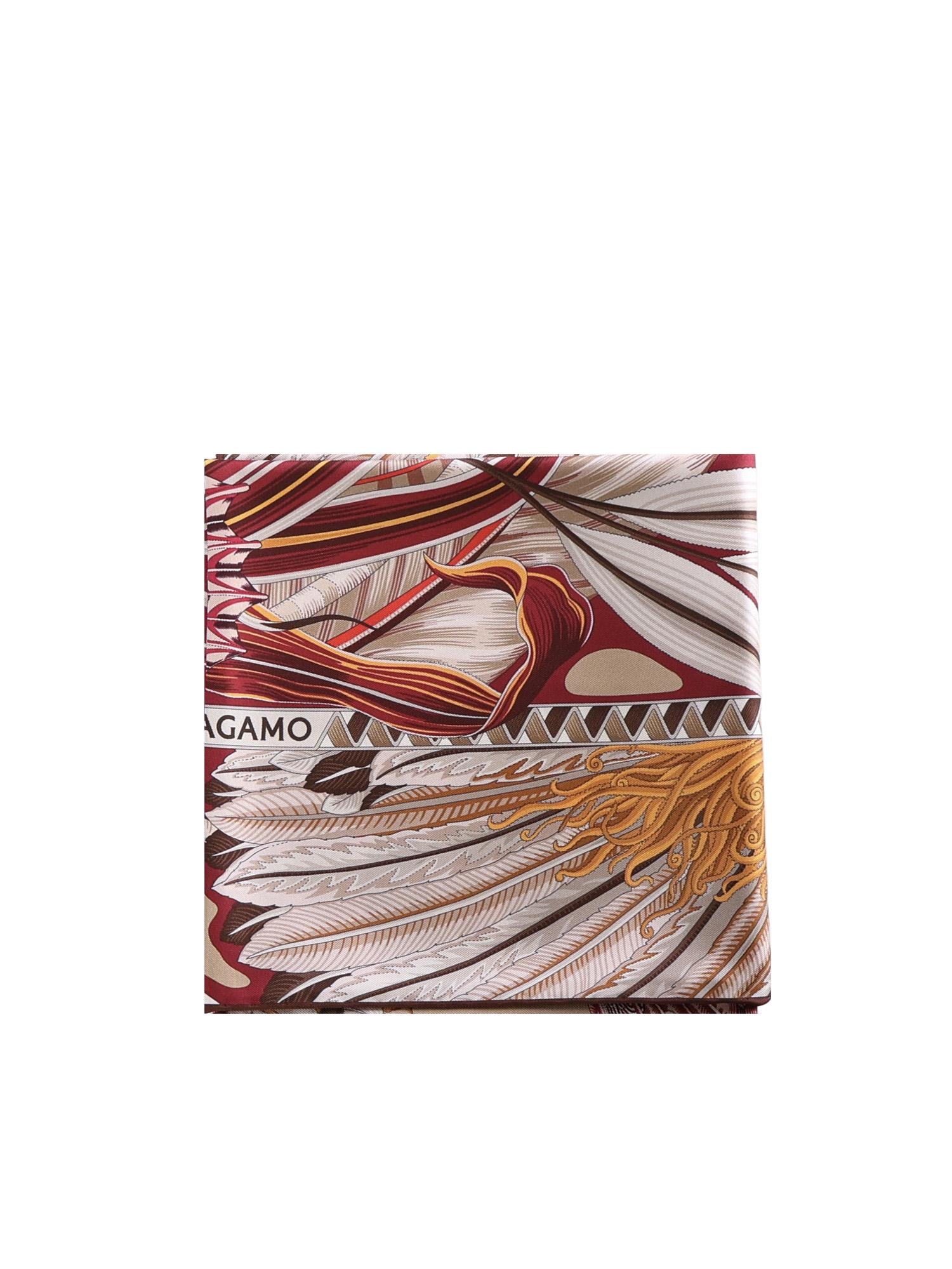 Foulard in seta con stampa 310216 787765007 FERRAGAMO 