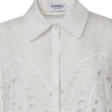 Camicia cropped Storm in cotone 263200 WHITE CHARO RUIZ 