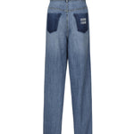 Jeans in denim con logo GWP394 17GGF0076 MIU MIU 