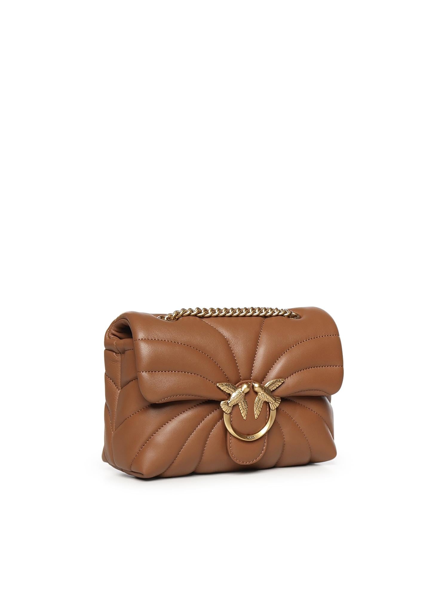 Mini bag Love Bag Puff Butterfly a tracolla in nappa 100039 A1EXL17Q PINKO 
