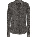 Camicia in chiffon di seta stampa bouclé F5R64T IS1ZMHH5QR DOLCE & GABBANA 