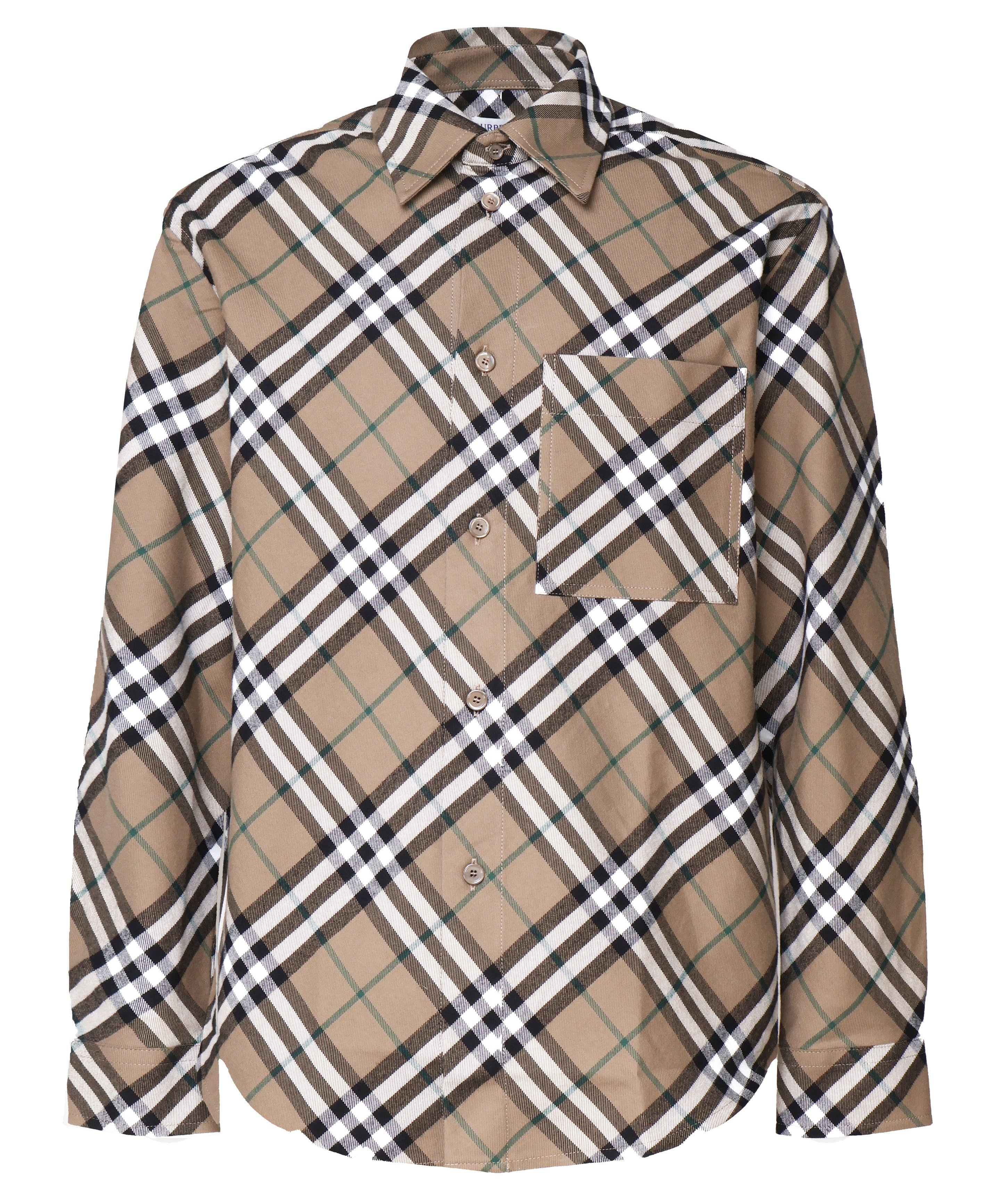 Camicia vintage check in misto lana 8095342 C1202 BURBERRY 