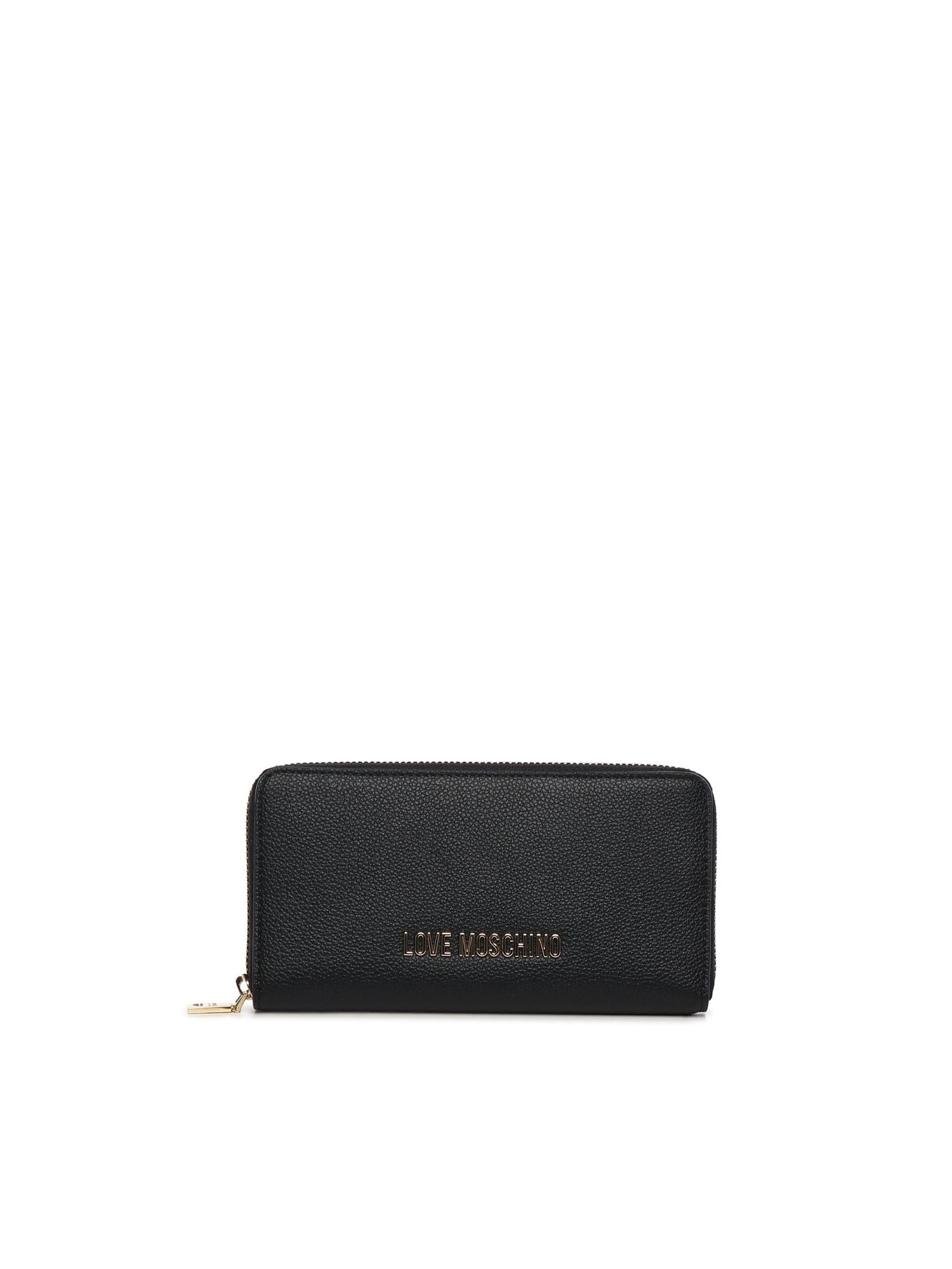 Portafoglio con logo JC5700PP1NLD0 000 LOVE MOSCHINO 