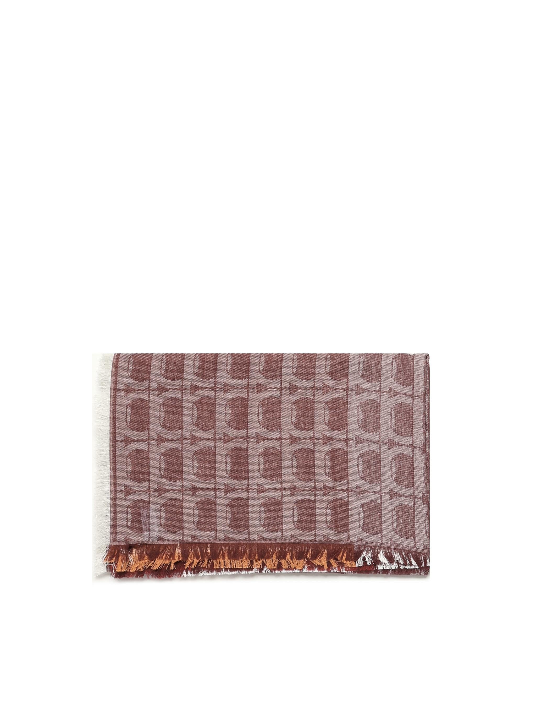 Stola jacquard Gancini Monogram 520142 785240001 FERRAGAMO 