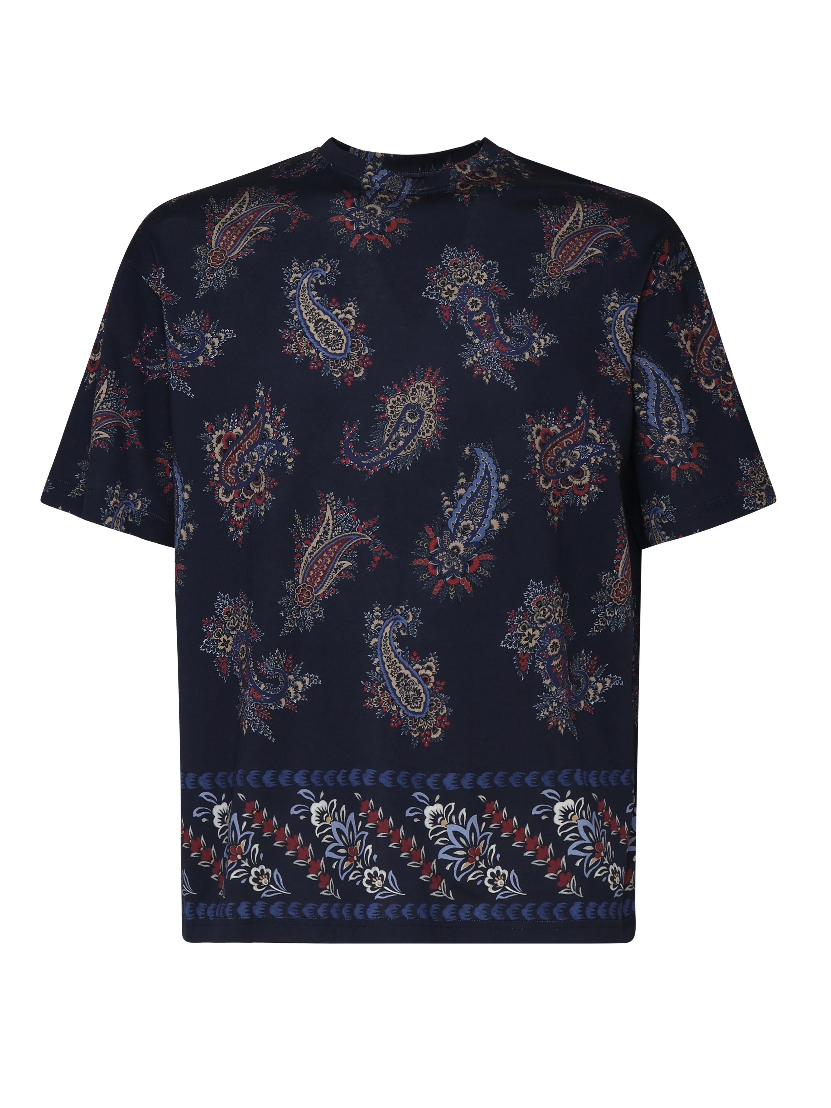 T-shirt in cotone Fantasia MRMA0004 AJ055X0883 ETRO 