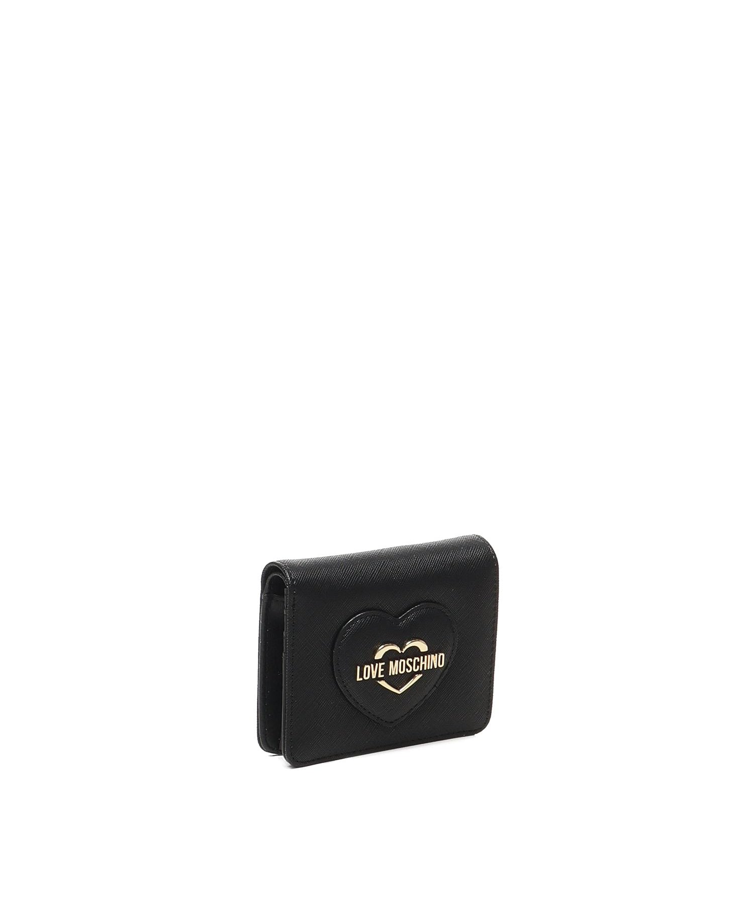 Portafoglio con logo lettering JC5731PP0LKL0 000 LOVE MOSCHINO 