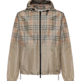Giacca con cappuccio e Check sfumato 8118831 B9368 BURBERRY 