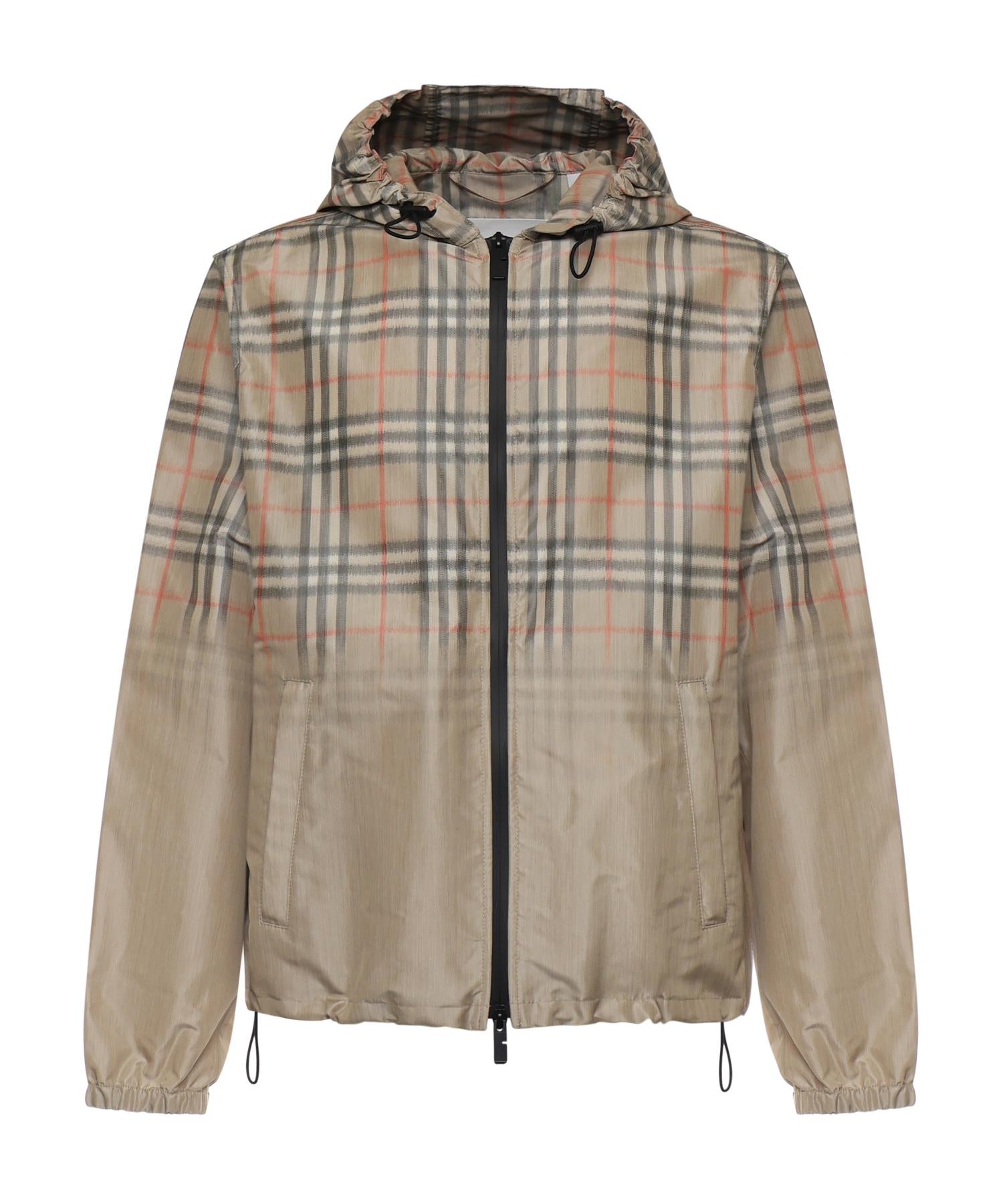 Giacca con cappuccio e Check sfumato 8118831 B9368 BURBERRY 