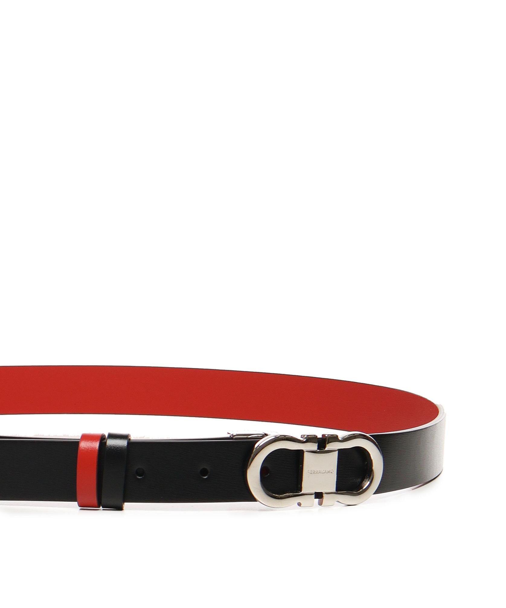 Cintura regolabile e reversibile Gancini<BR/> 230294 781813013 FERRAGAMO 