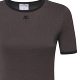 T-shirt in cotone con logo 125JTS017JS0203 B212 COURREGES 