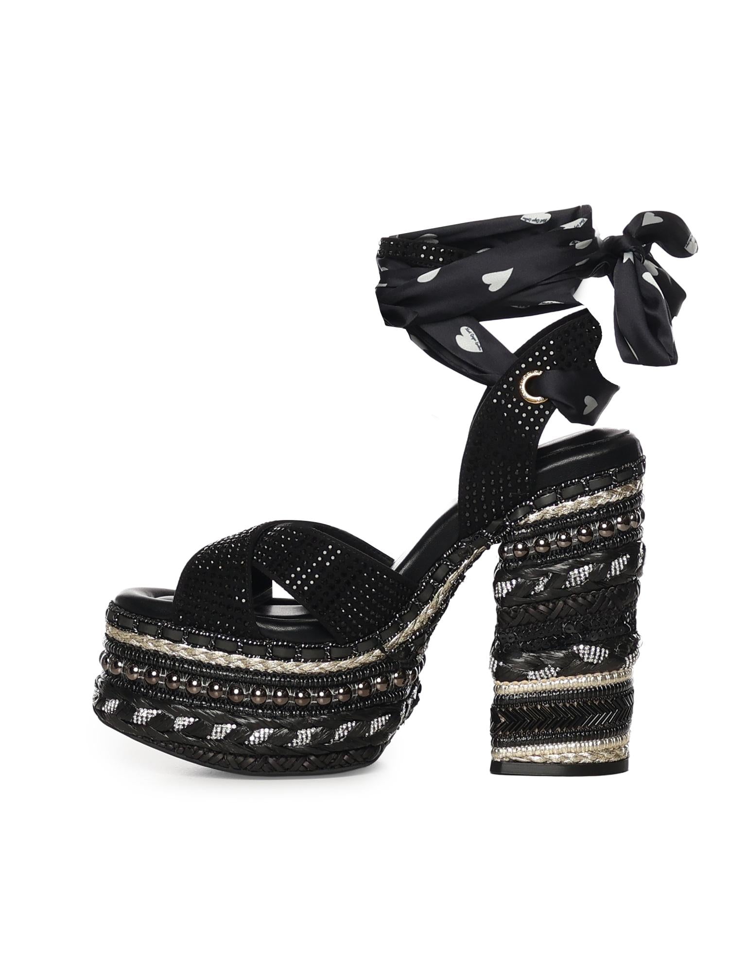 Sandali Chelsea Scarf Platform 4352405609 BLACK KURT GEIGER 