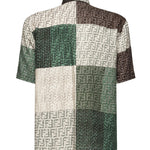 Camicia in lino FF Patchwork FS0795 AU73F1RFY FENDI 