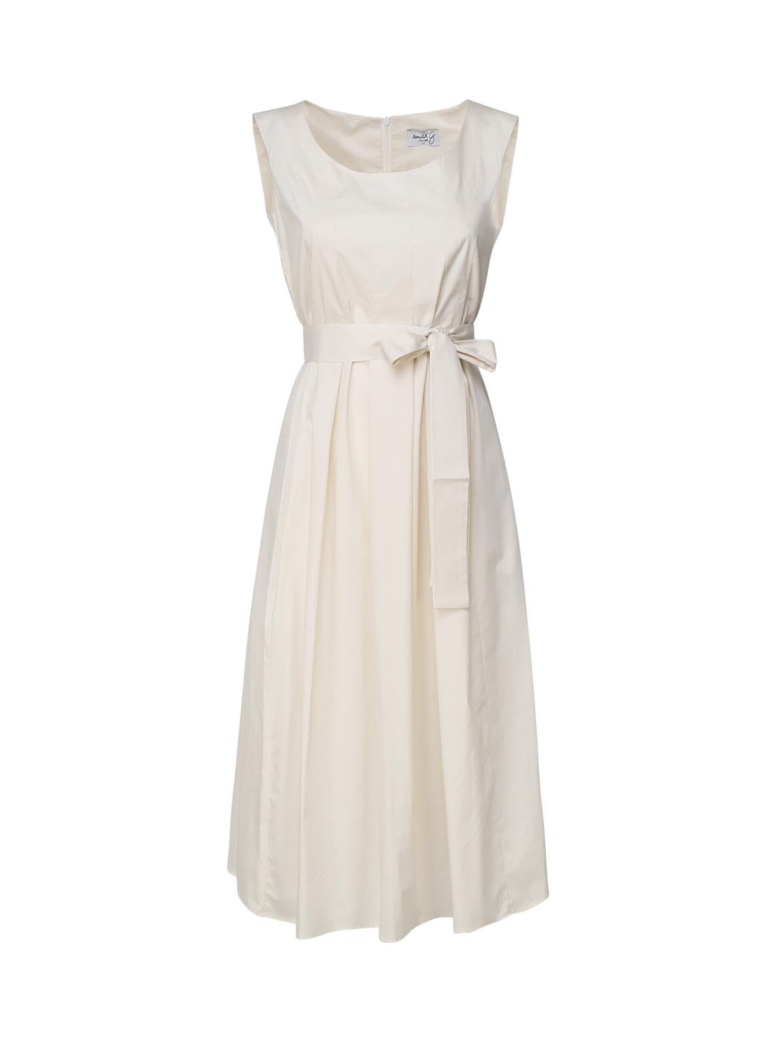 Abito con gonna a campana 3711 B 4002VANIGLIA SCARLETT G 