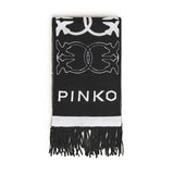 Sciarpa con logo Love Birds jacquard 105992 A2YOZZ2 PINKO 