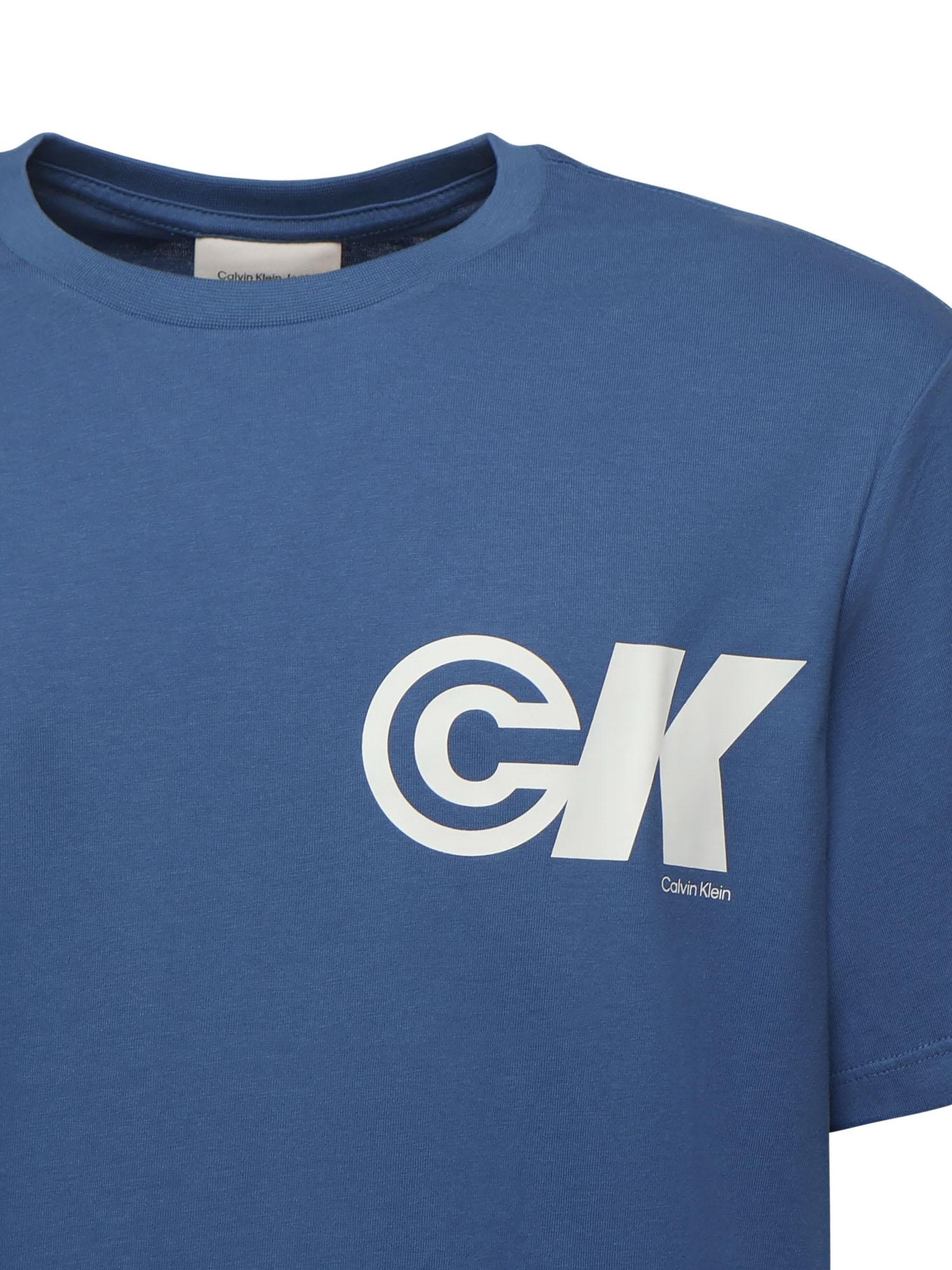 T-shirt con stampa logo LV04RC835G WRB CALVIN KLEIN 