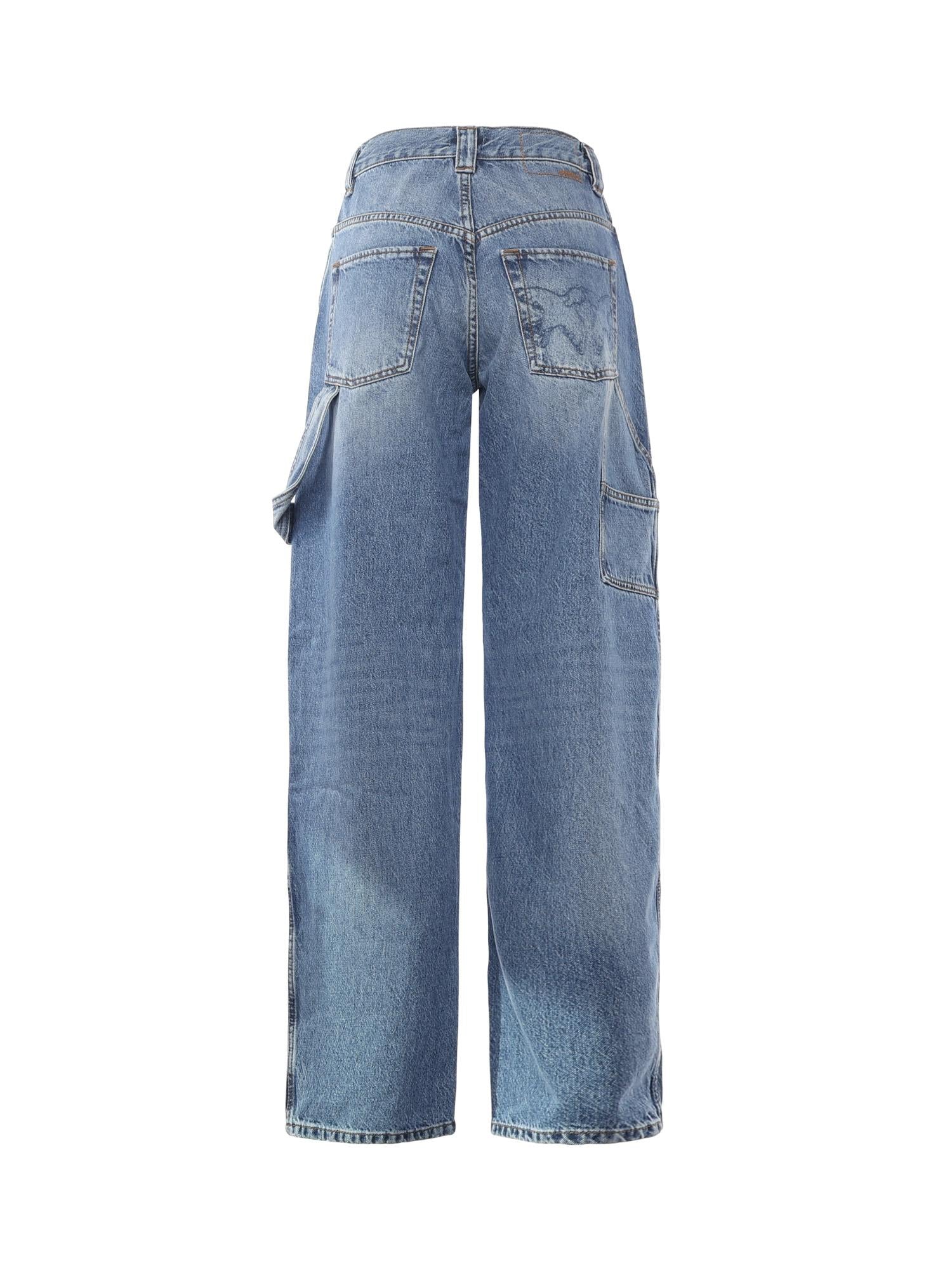 Jeans balloon con dettagli workwear 105542 A2RPPJD PINKO 