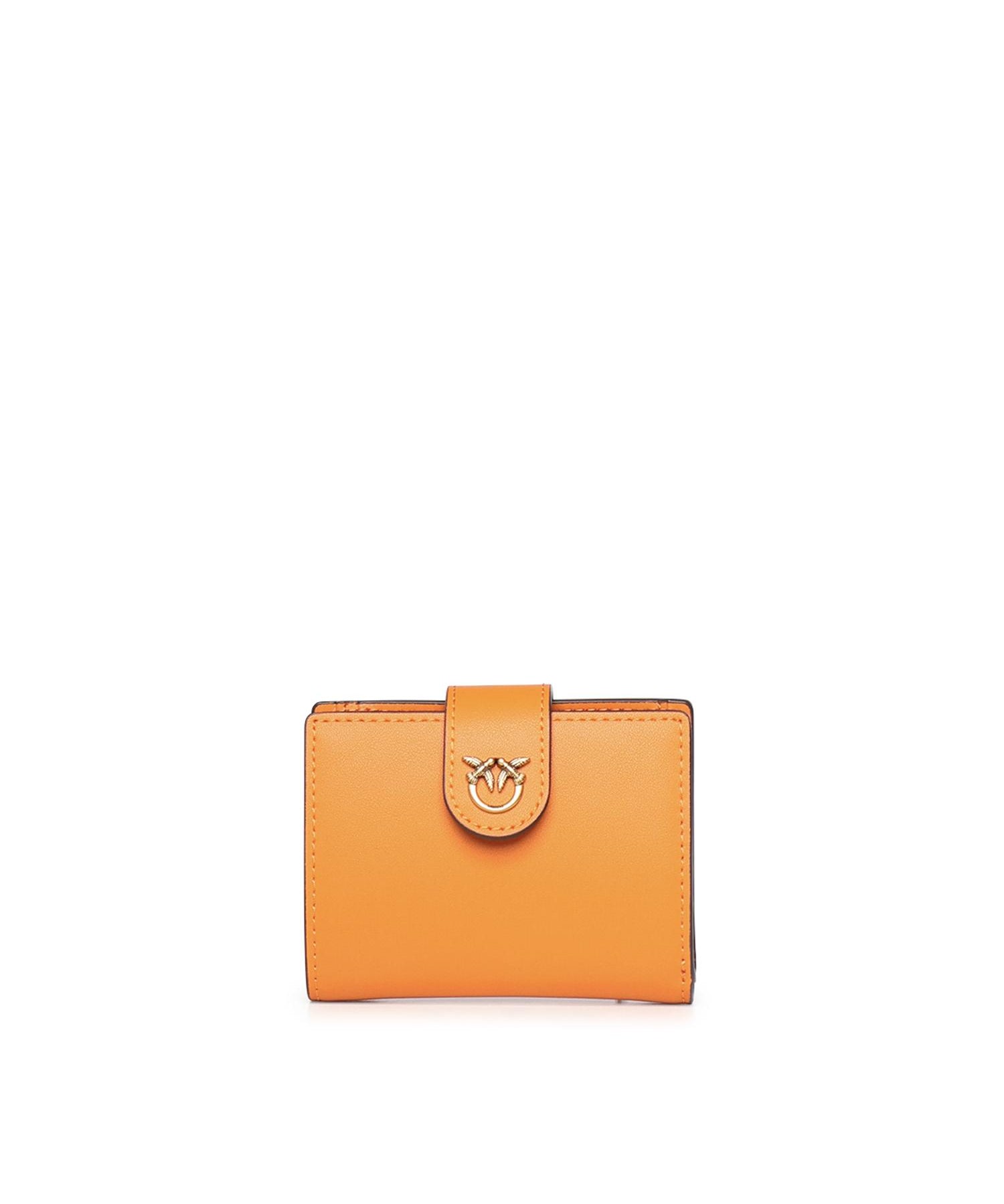 Portafoglio in pelle con logo 102840 A0F1A76Q PINKO 