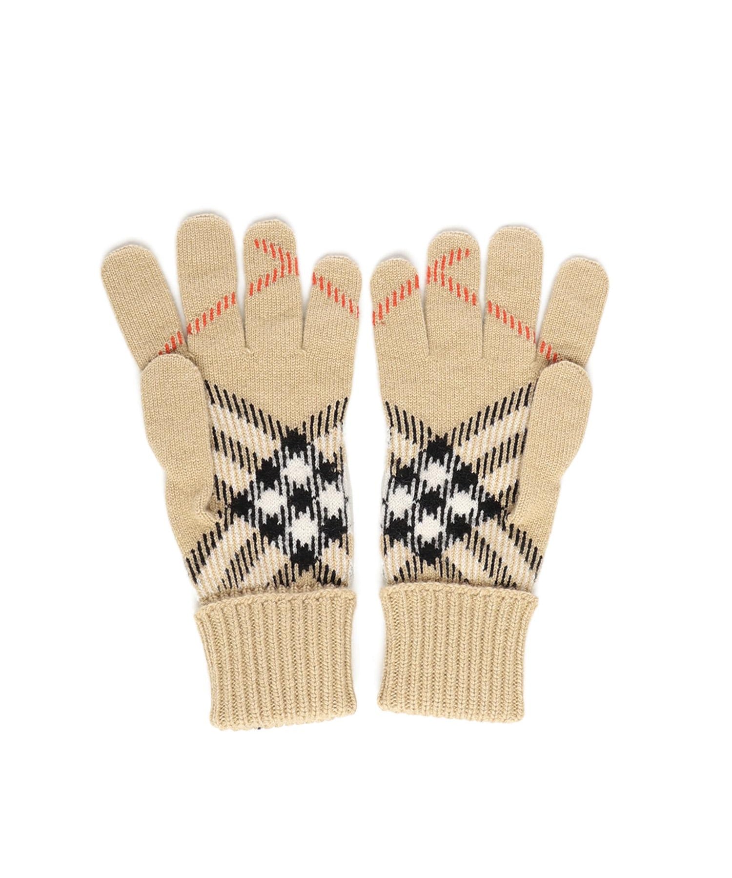 Guanti in misto cashmere Check 8114774 A2021 BURBERRY 