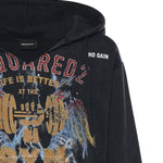 Felpa in cotone con stampa S74GU0942 D25028814 DSQUARED2 