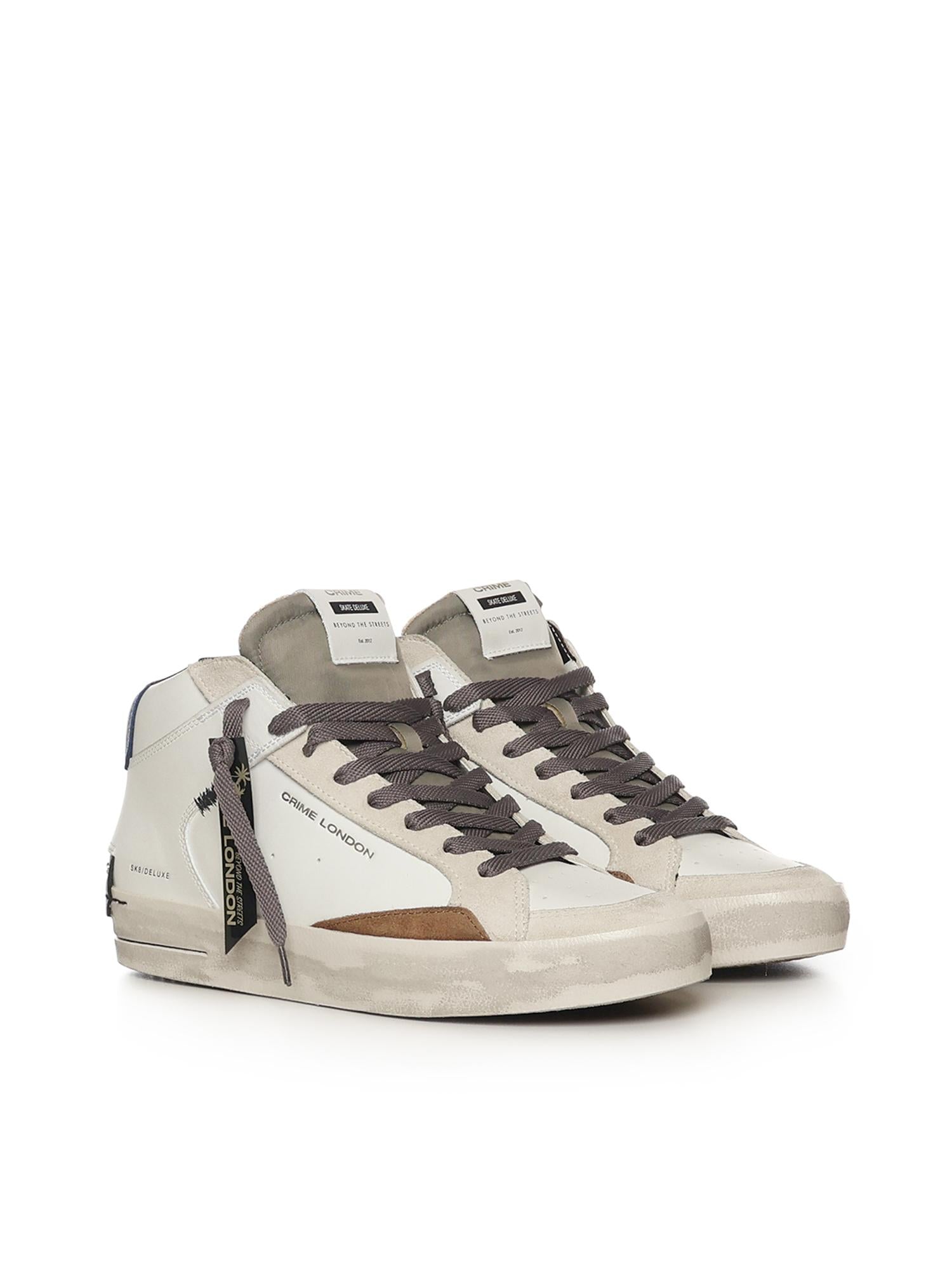 Sneaker Sk8 Deluxe Mid 11151AA8B WHITE CRIME LONDON 