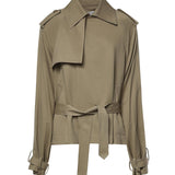 Trench cropped Elva in viscosa TRFS21992206  THE FRANKIE SHOP 
