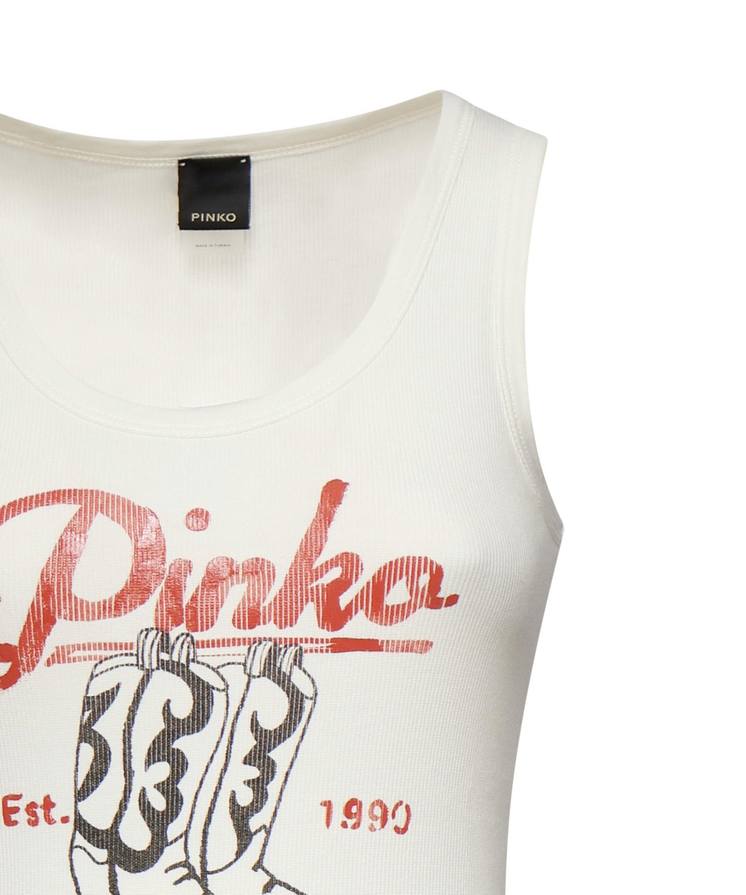 Tank top con stampa vintage 106901 A3BXZ05 PINKO 