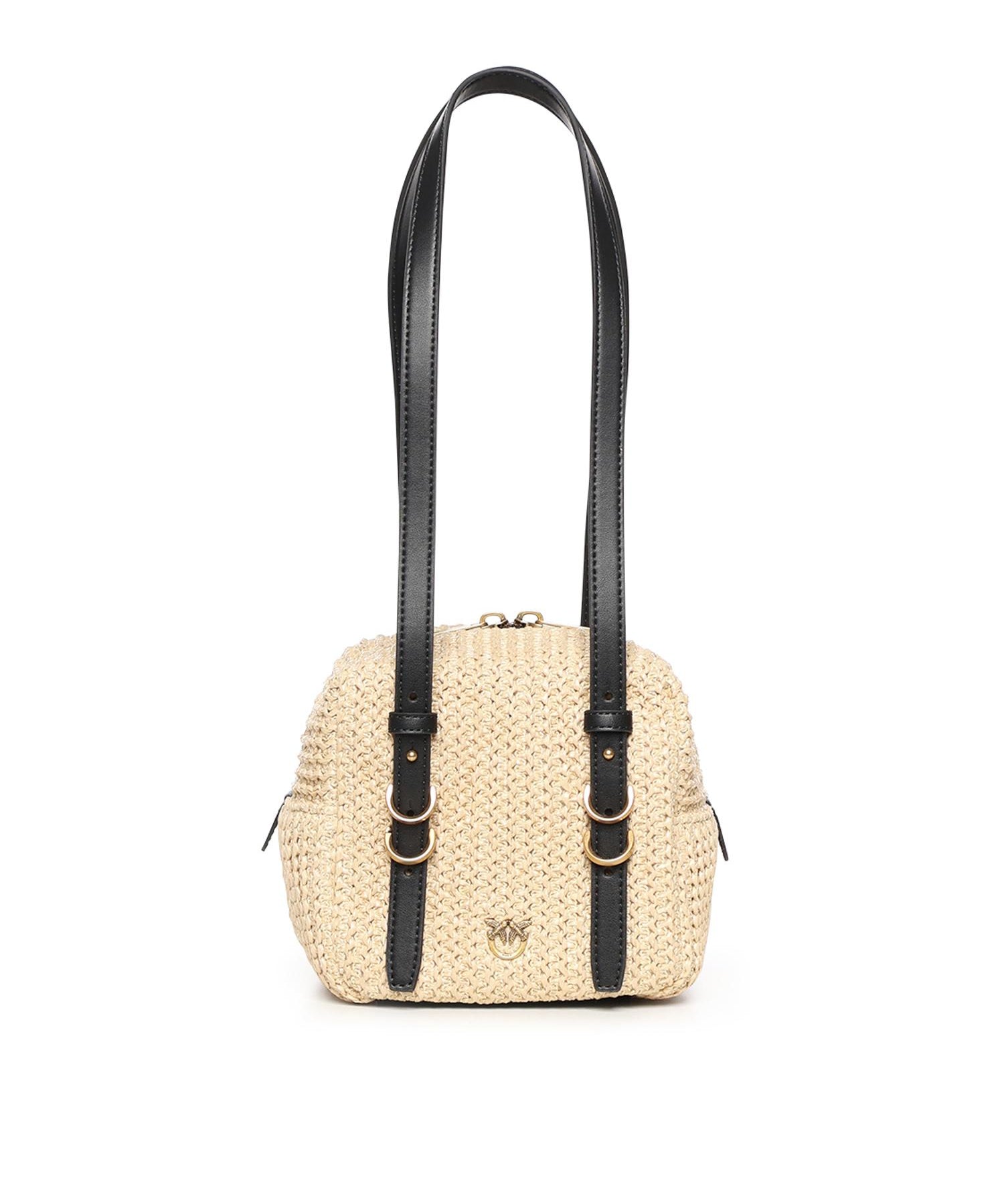 Borsa a tracolla Cubic Bag in rafia 106465 A391C24Q PINKO 