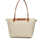Borsa shopping Responsible con logo 73BS9N001 RESPONSIBLEOFF WHITE/CUOIO V° 73 