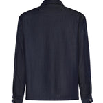 Overshirt Suva in lyocell 026ST150DE BLU SCURO WOC 