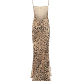Abito lungo Ninfea T180131A TNP255ANIMALIER THE ANDAMANE 