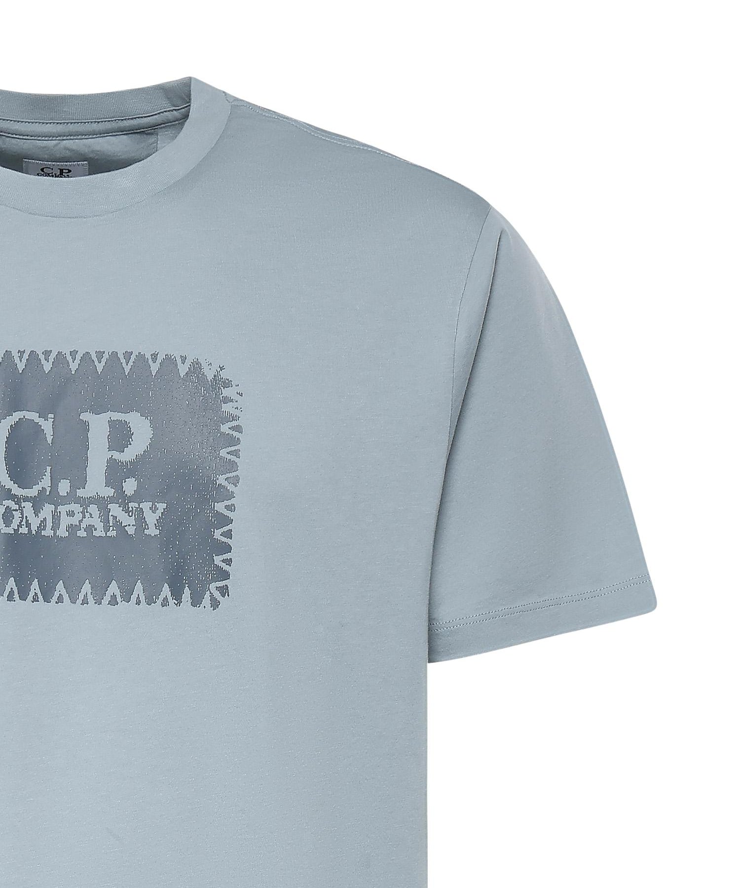 T-shirt in jersey di cotone con logo 20CMTS723A 005100W809 C.P. COMPANY 