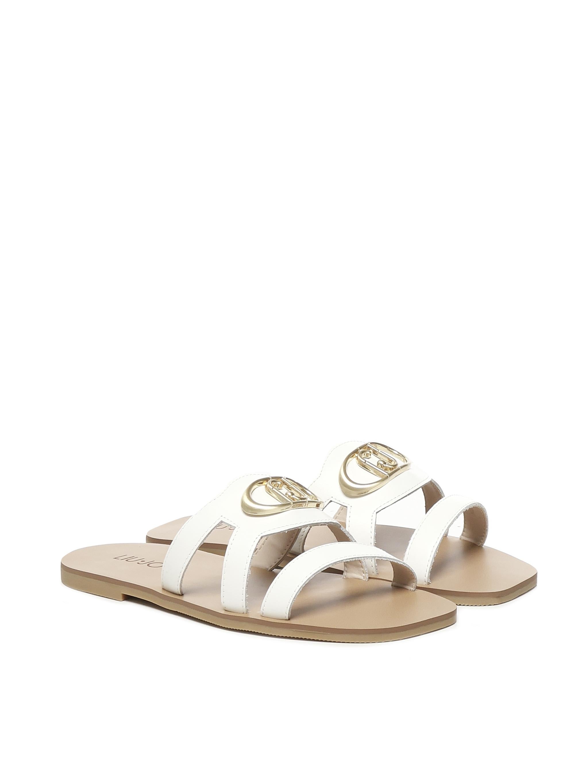 Ciabatte flat con logo SA5083P010201065  LIU JO 
